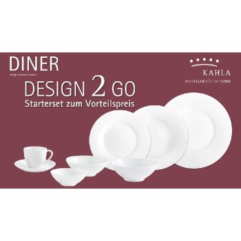 KAHLA Diner Design 2 GO Set 14-tlg weiß