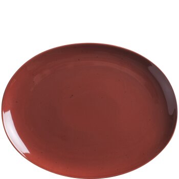 KAHLA Homestyle Platte Oval 32cm Siena Red